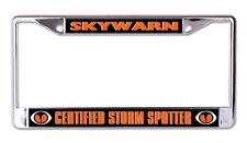Skywarn Certified Storm Spotter Chrome License Plate Frame picture