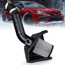 HPS Black Shortram Air Intake Kit w/Heat Shield For 18-24 Toyota Camry 3.5L V6 picture