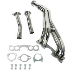 For 90-95 Nissan D21 Hardbody Pickup Truck 2.4L 4WD 4X4 Exhaust Header Silver picture
