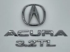 1999 - 2003 ACURA 3.2TL CHROME REAR TRUNK LID EMBLEM LOGO BADGE NAMEPLATE SIGN picture