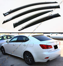 FOR 2006-2013 LEXUS IS250 IS350 IS-F SLIM VIP STYLE CLIP ON SMOKED WINDOW VISOR picture