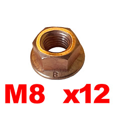 M8 Copper Nut x12 for BMW Exhaust System E30 E36 E46 E34 E39 Z3 18307620549 picture