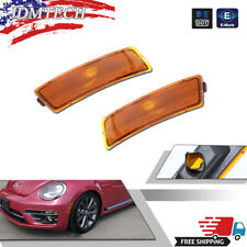 Amber Yellow Front Side Marker Light Housings For 18-up VW Tiguan, 12-19 Beetle picture