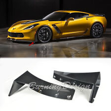 For 14-Up Corvette C7 Z06 Z07 Stage 3 Front Splitter Extension ABS Kit Winglets  picture