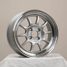 ON SALE 4  ROTA WHEEL GT3  15X7  4X100  40  67.1  ROYAL SILVER  picture