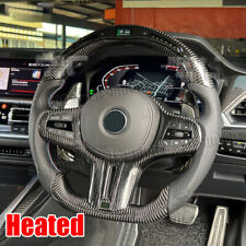 Carbon Fiber Smart LED Flat Sport Steering Wheel for BMW G20 G28 G80 G30 +Heated picture