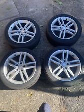 2008-2015 Mercedes W204 C250 C300 C350 Front & Rear Wheels & Continental Tires. picture