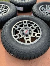 17x9 TRD Pro Style Gunmetal Wheels Rims A/T Tires Toyota Tacoma FJ Cruiser 0mm picture