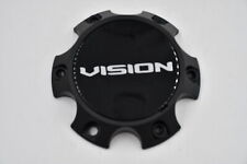 Vision Manx 2 Satin Black 6 Lug Wheel Center Cap Hub Cap C354SB-6V 5.5