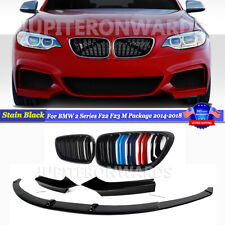 M Fins Grilles & Front Lip Splitters For BMW F22 F23 230i M235i M240i 2014-2018 picture