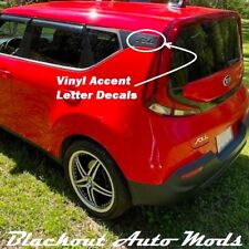 White Vinyl Accent Letter Decal Inserts for Kia Soul 2020-23 picture