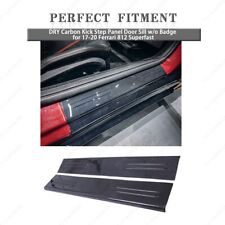 DRY Carbon Kick Step Panel Door Sill w/o Badge for 17-20 Ferrari 812 Superfast picture