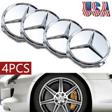 4PCS Wheel Center Hub Caps Cover Logo Badge Fit For Mercedes-Benz 75mm Emblem  picture