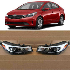 Halogen Headlight Assembly for 2017 2018 Kia Forte Left Right Pair w/ Bulbs 2pc picture