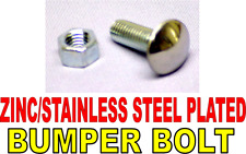 1947-1991 Chevy GMC Truck Zinc Stainless Steel Bumper Bolt C10 3100 Squarebody picture