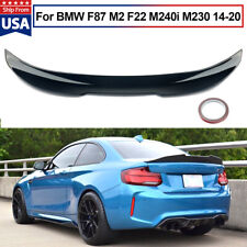 For BMW F87 M2 F22 M240i M230 14-20 PSM Style Highkick Trunk Spoiler Gloss Black picture