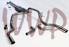 Dual Stainless CatBack Exhaust System Kit 07-09 Toyota Tundra 5.7L Pickup Truck picture