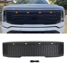 Front Grille  Fit For  Ford F-150 Lightning 2023 Black Grill With LED Lights picture