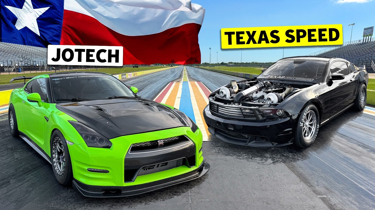 Twin Turbo LS Swapped Mustang vs. Nissan GT-R – Drag Race