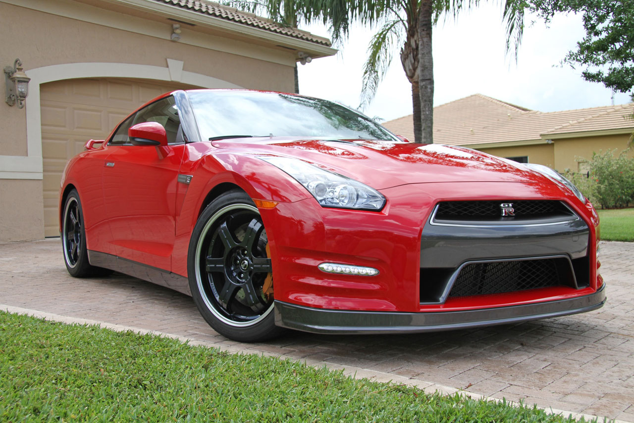 Solid Red 2013 Nissan GT-R AAM Mid-Pipe HPLogic Tune
