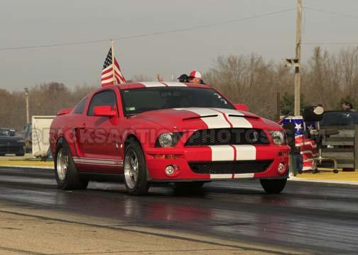 Torch Red/White stripes 2007 Ford Mustang Shelby-GT500 