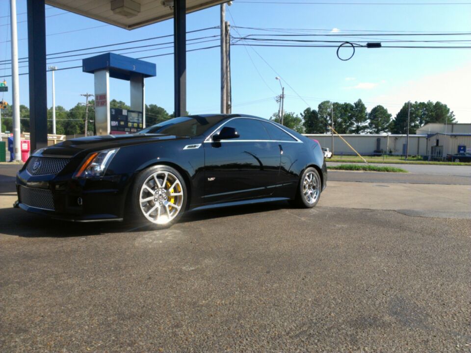 2011 Raven Black Cadillac CTS-V Coupe picture, mods, upgrades