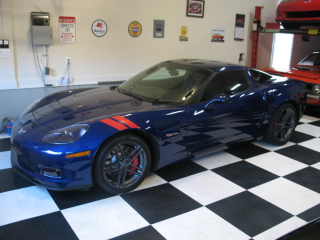 dark blue 2008 Chevrolet Corvette c6 zo6
