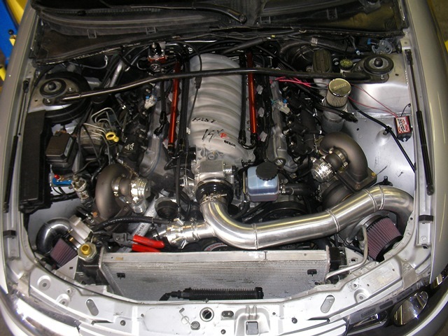 2004 QSM Pontiac GTO Ethyl 408 Twin Turbo Precision 6266 picture, mods, upgrades