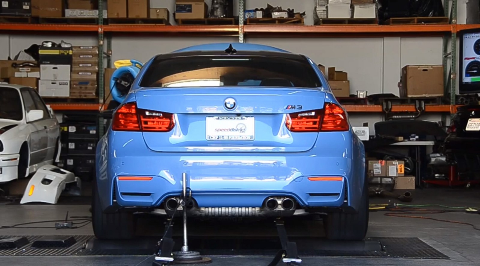 Blue 2015 BMW M3 F80