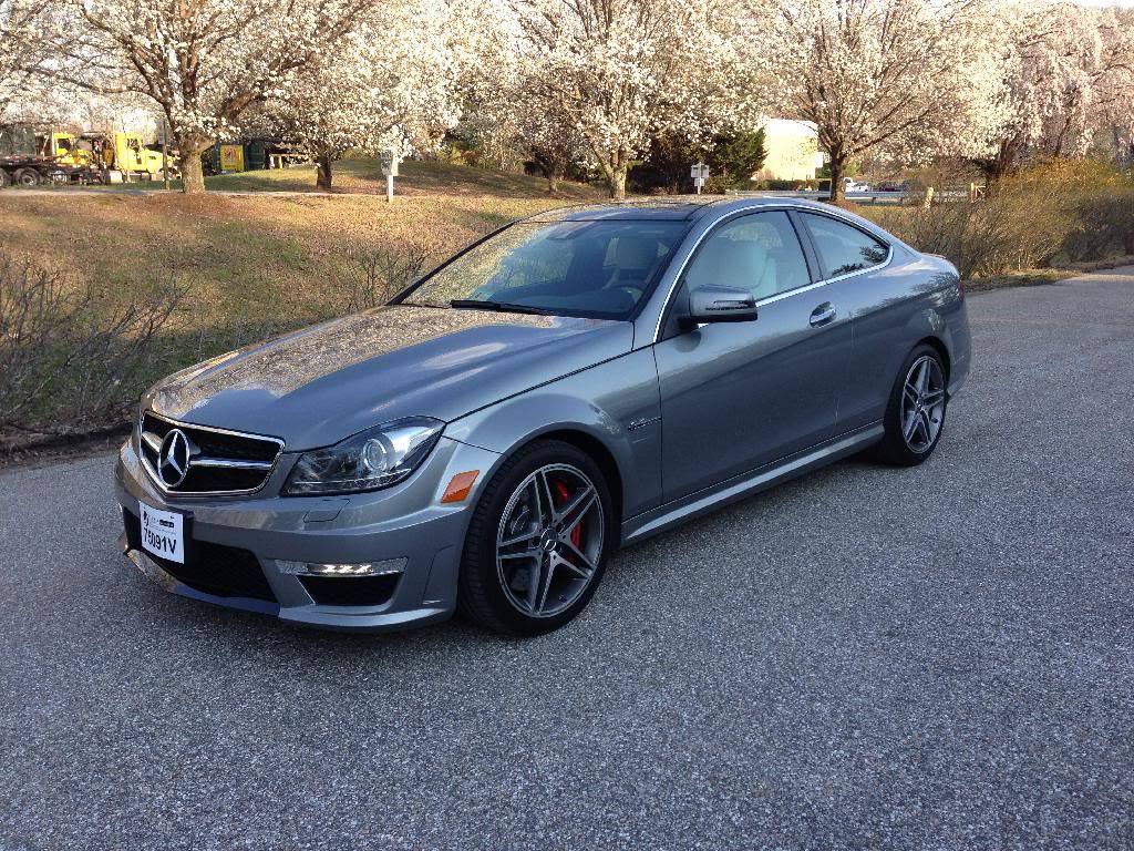 Silver 2013 Mercedes-Benz C63 AMG Coupe P31