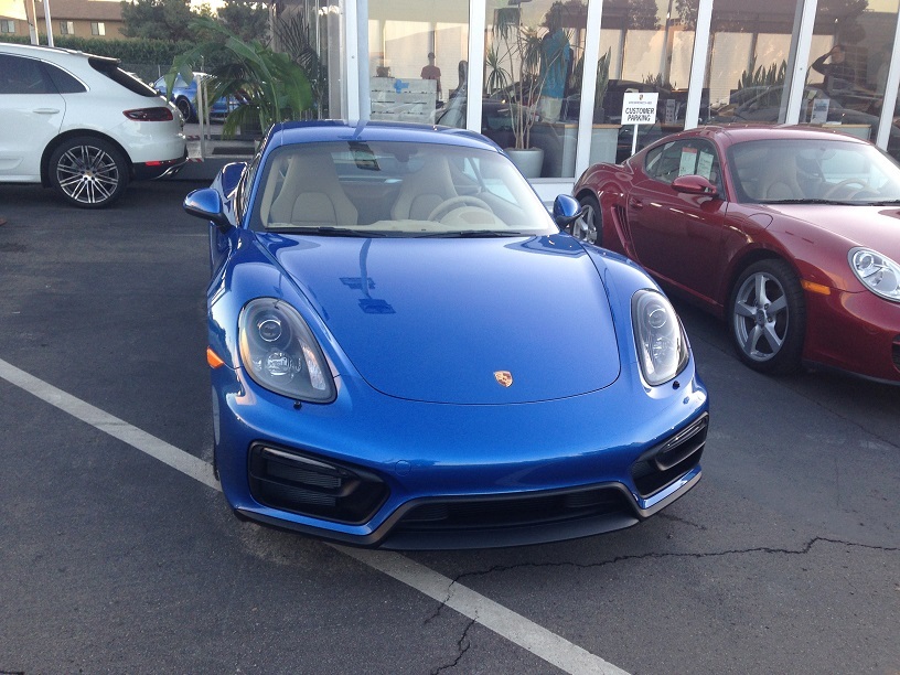 Blue 2015 Porsche Cayman GTS