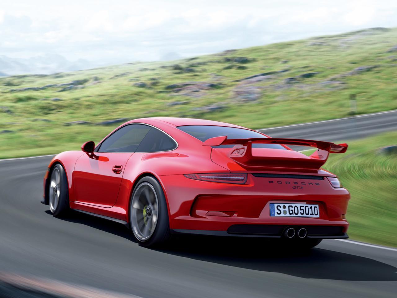 red 2014 Porsche 911 GT3 