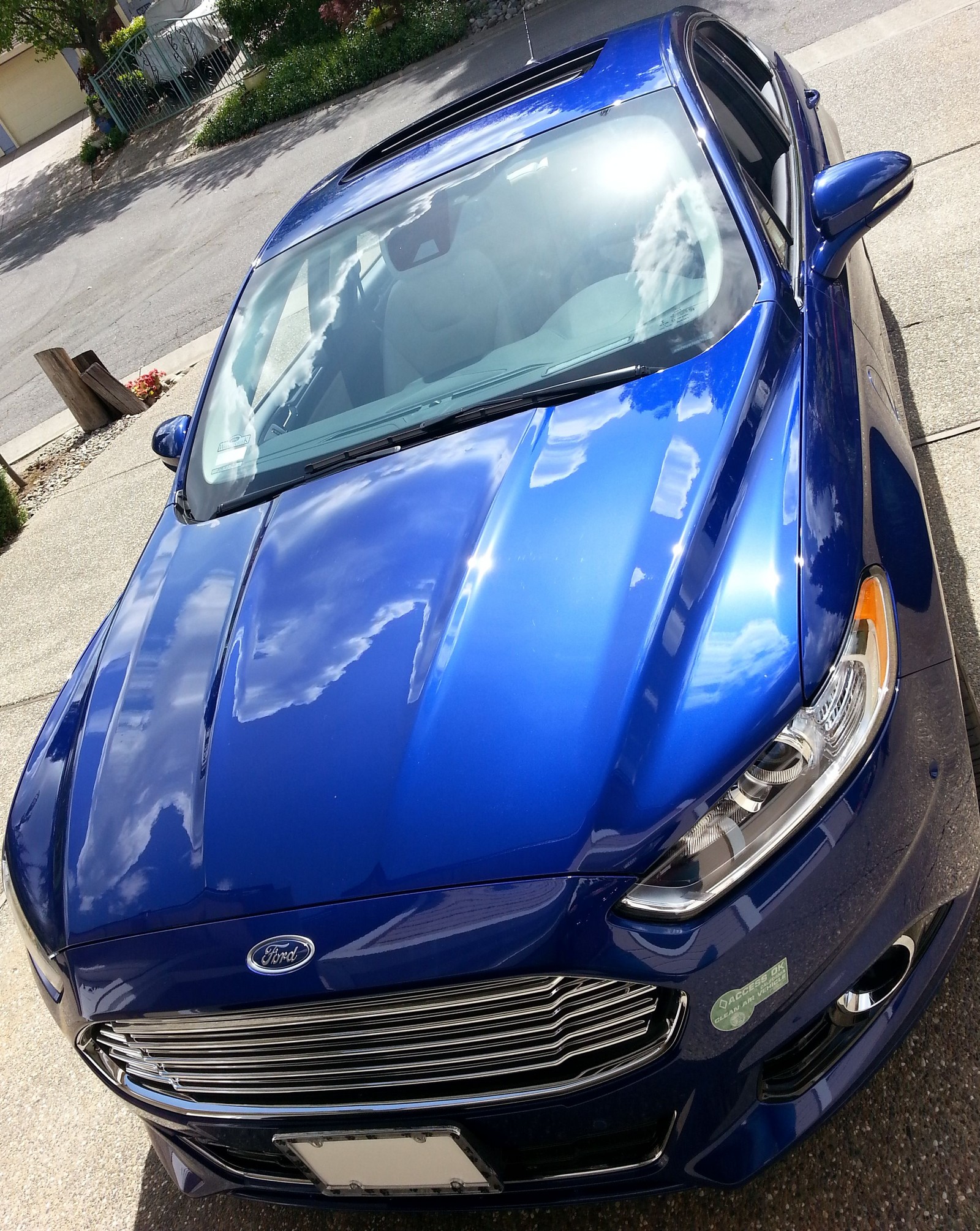 Deep Impact Blue 2015 Ford Fusion EV Mode/Energi Titanium 