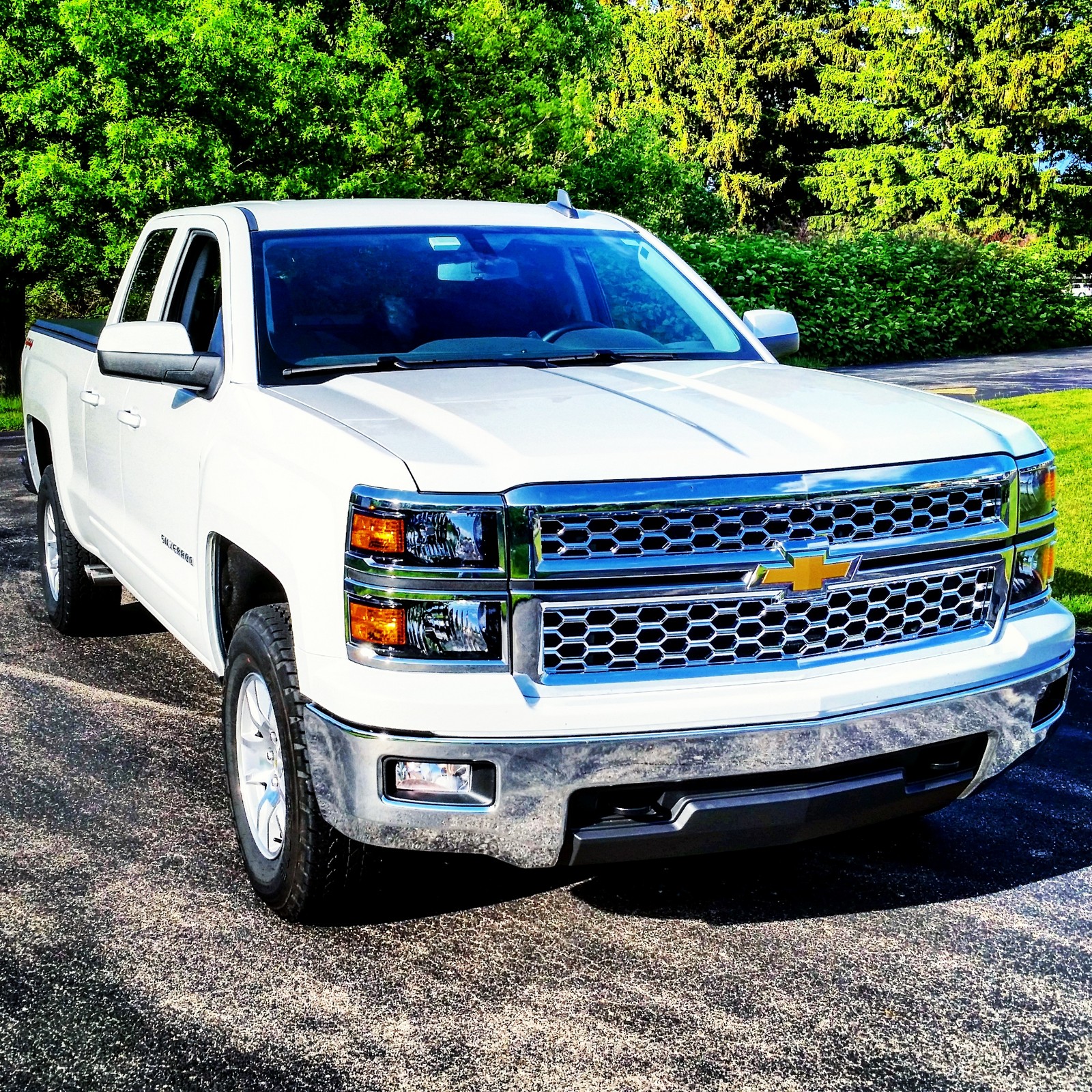2015 White Chevrolet CK1500 Truck LT Double Cab 4x4 picture, mods, upgrades