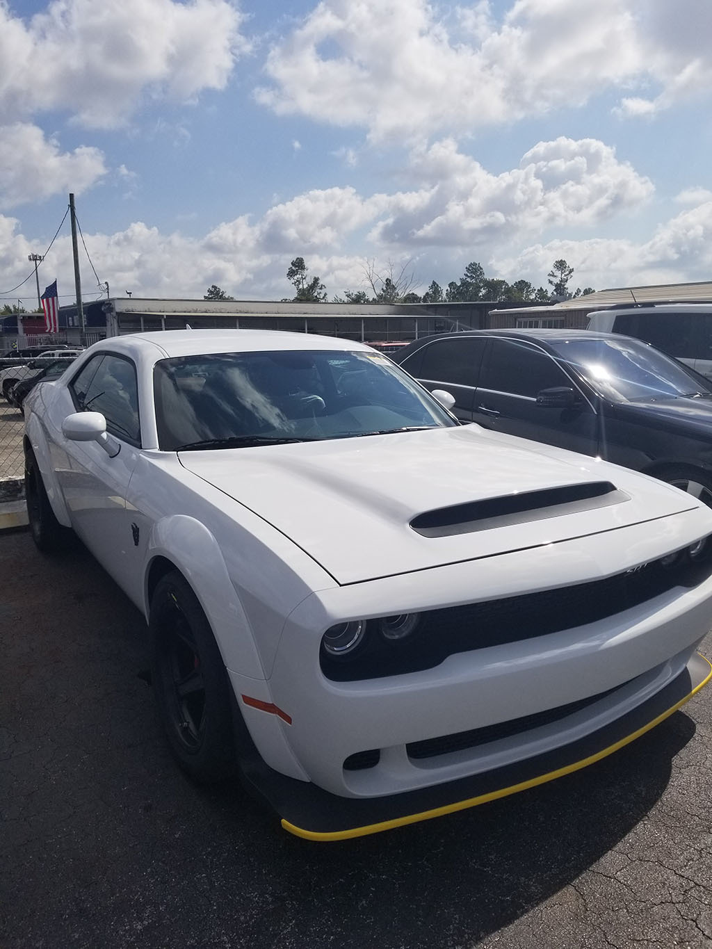 2018 White Dodge Challenger Demon Pump Gas picture, mods, upgrades