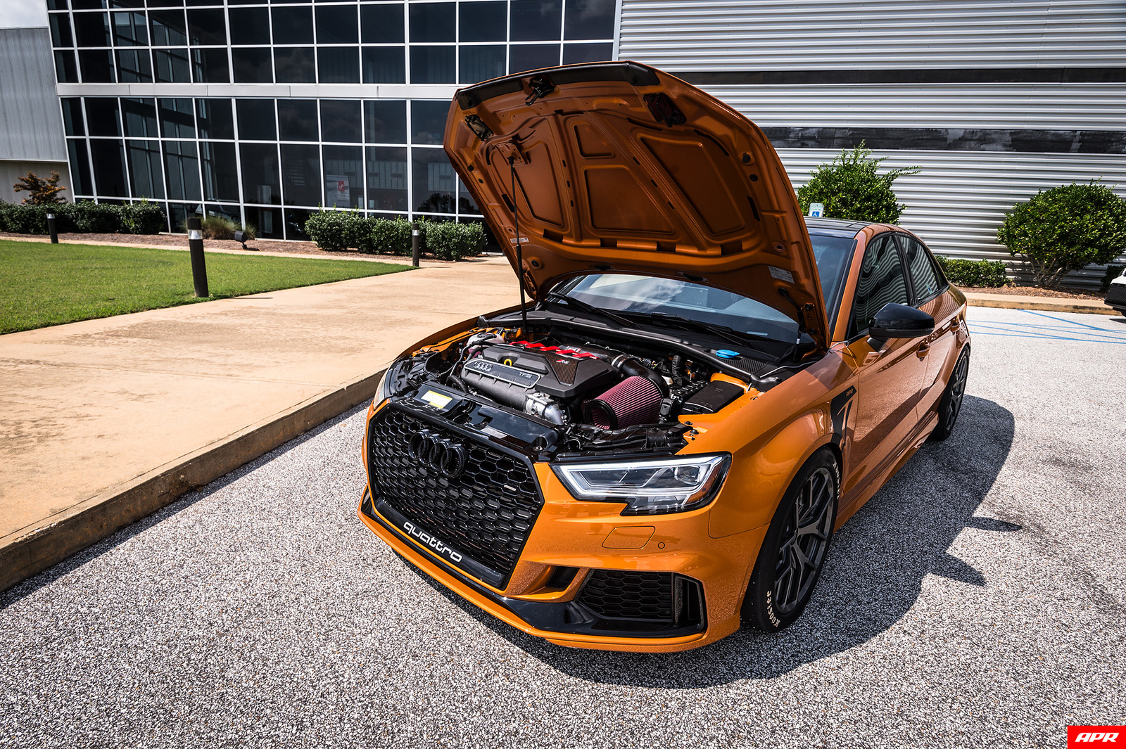 2018 Orange Audi RS-3 Sedan picture, mods, upgrades