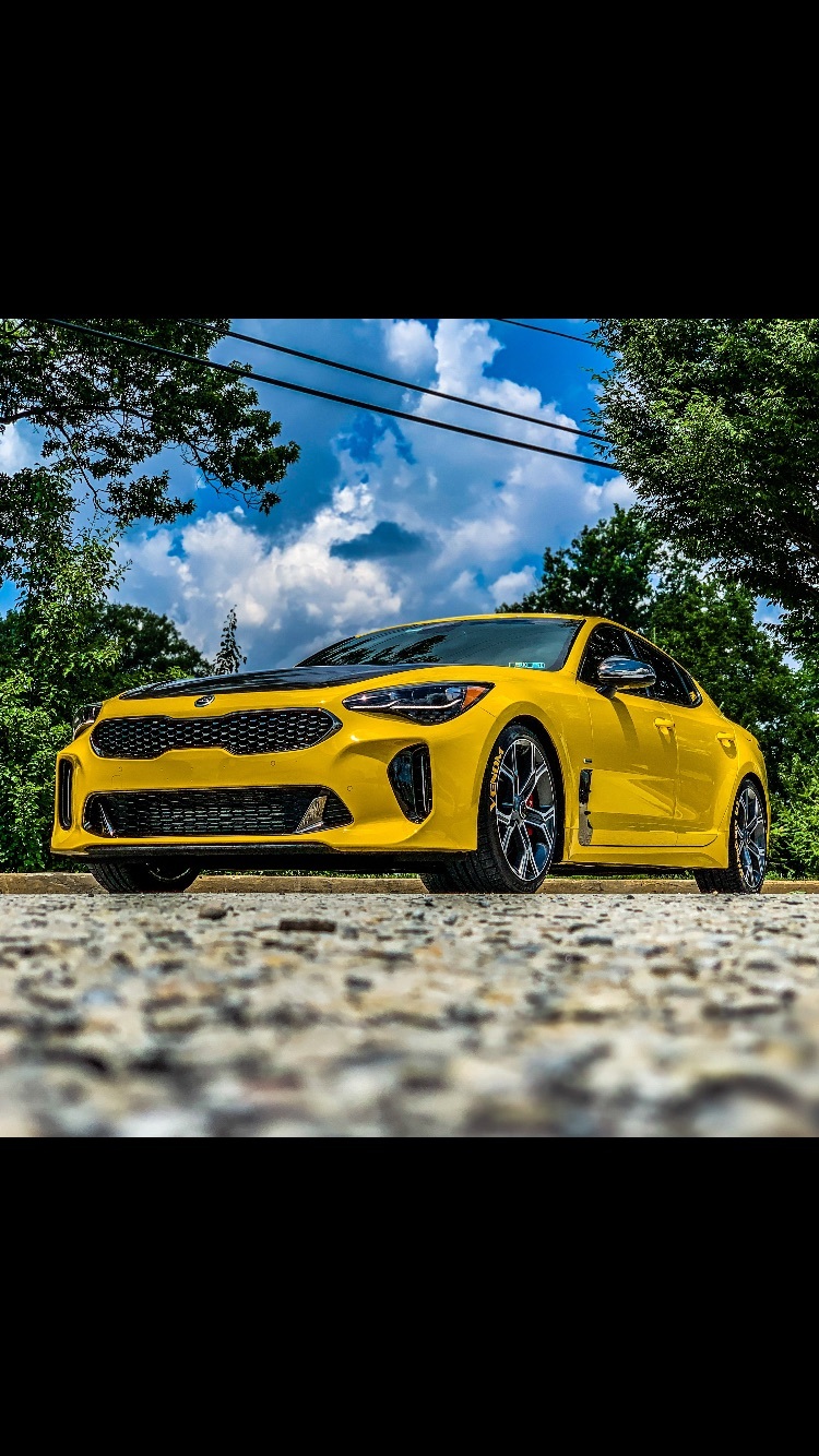 Sunset Yellow 2018 Kia Stinger GT Limited