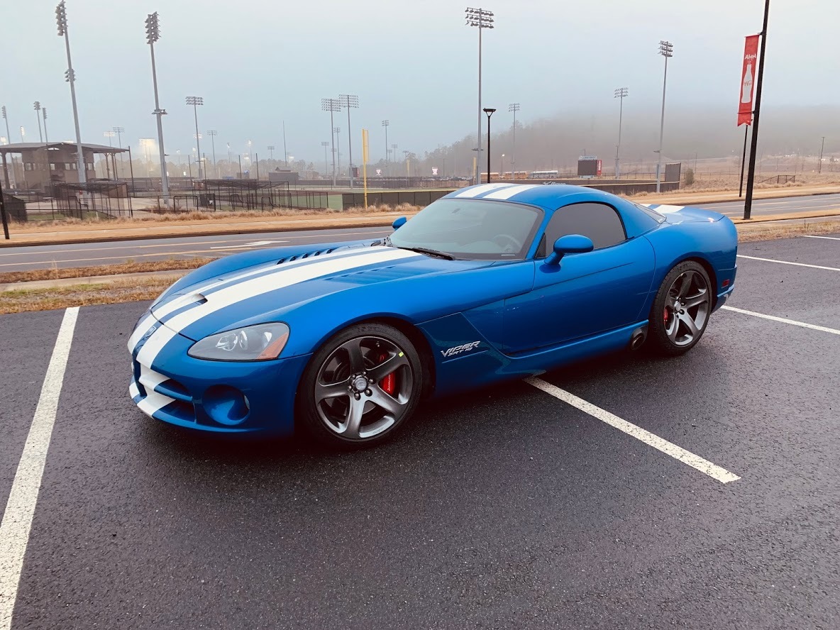GTS Blue with White Racing Stripes 2006 Dodge Viper SRT-10