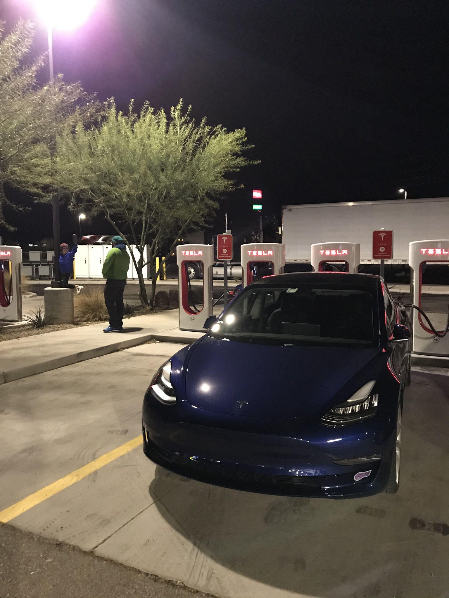 Blue 2019 Tesla Model 3 Performance
