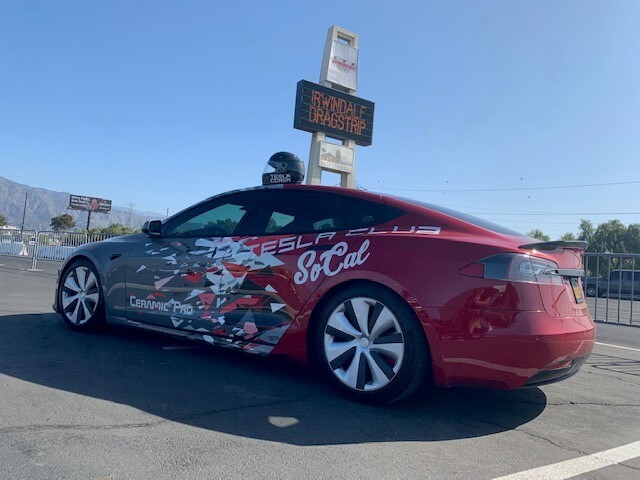Red 2020 Tesla Model S Performance