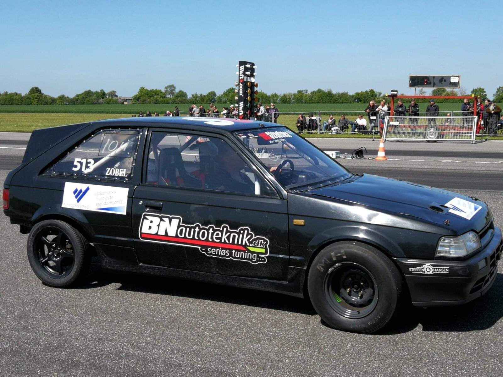 Black 1988 Mazda 323 GTS