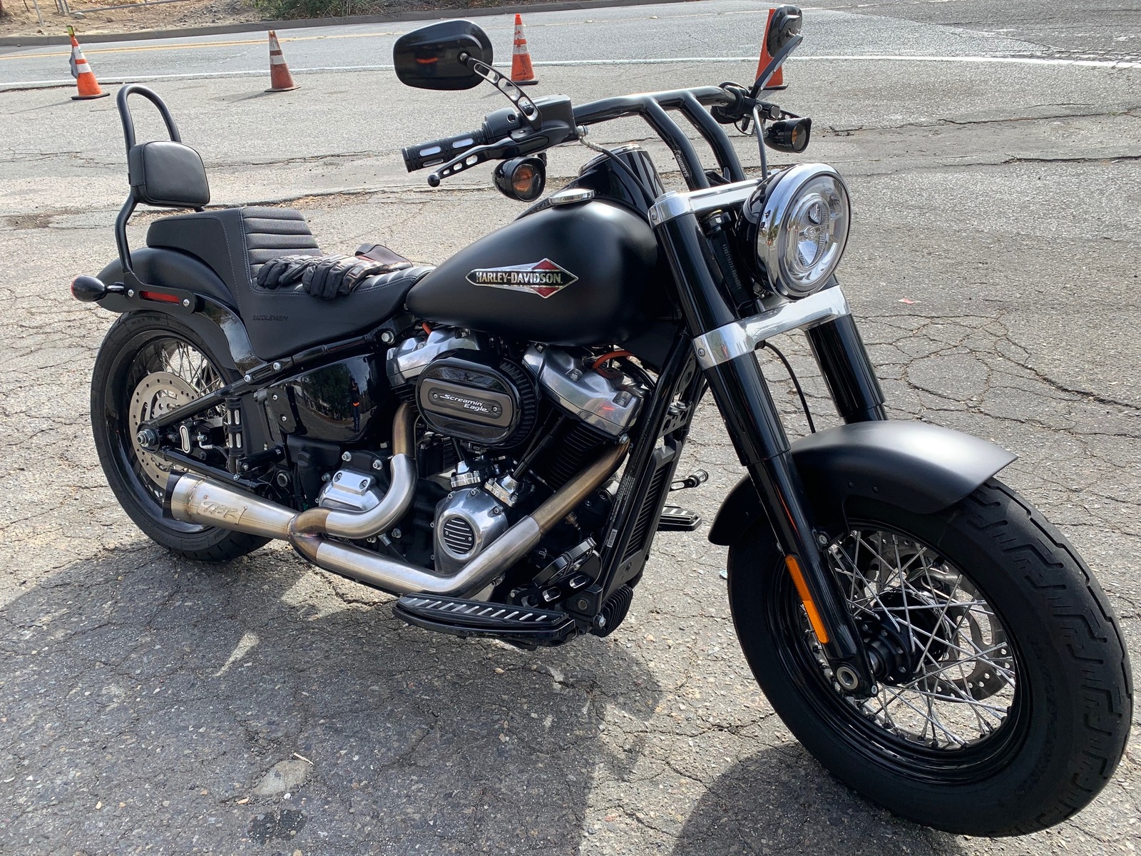 2020 Denim Black Harley-Davidson Softail Slim picture, mods, upgrades
