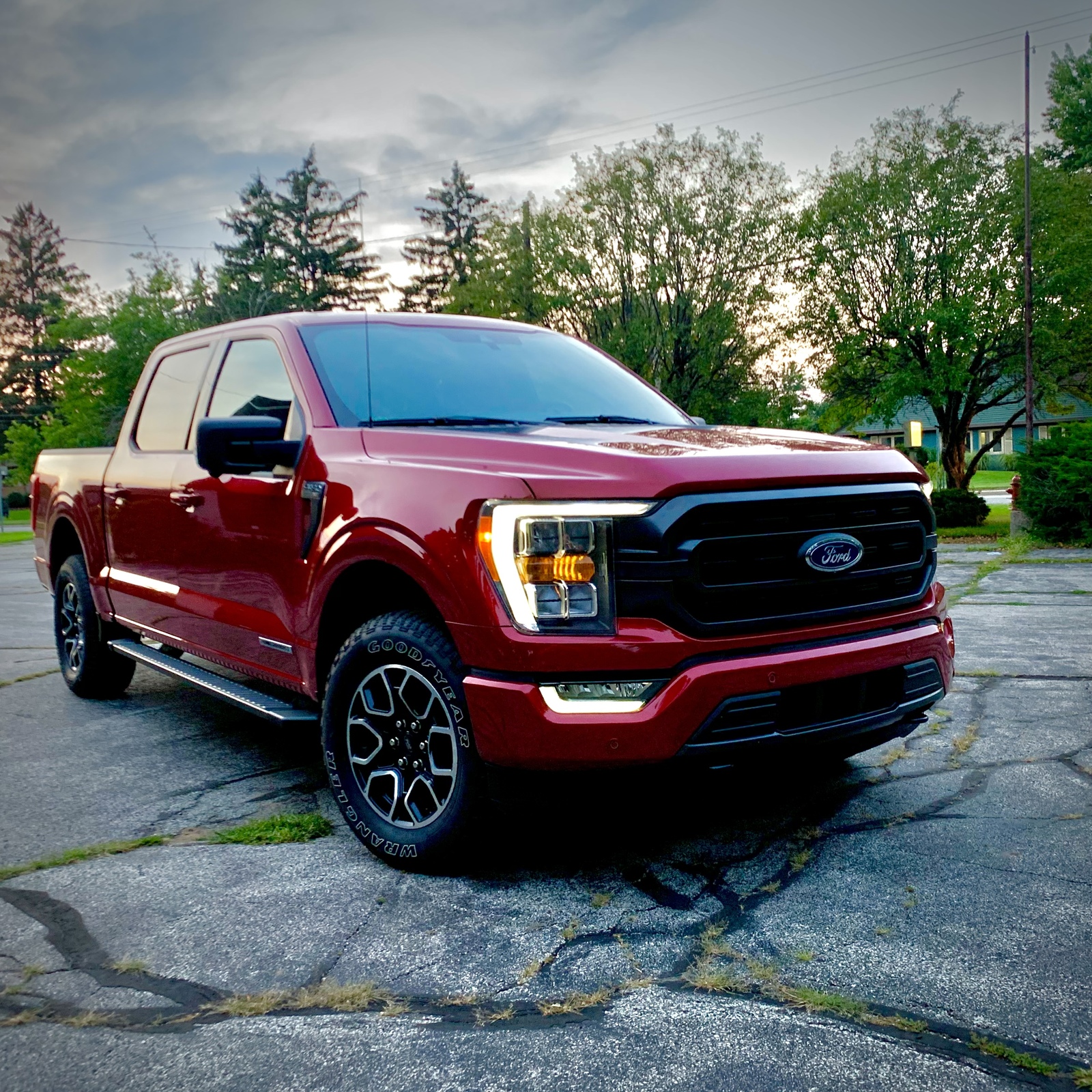 Red 2021 Ford F150 PowerBoost 