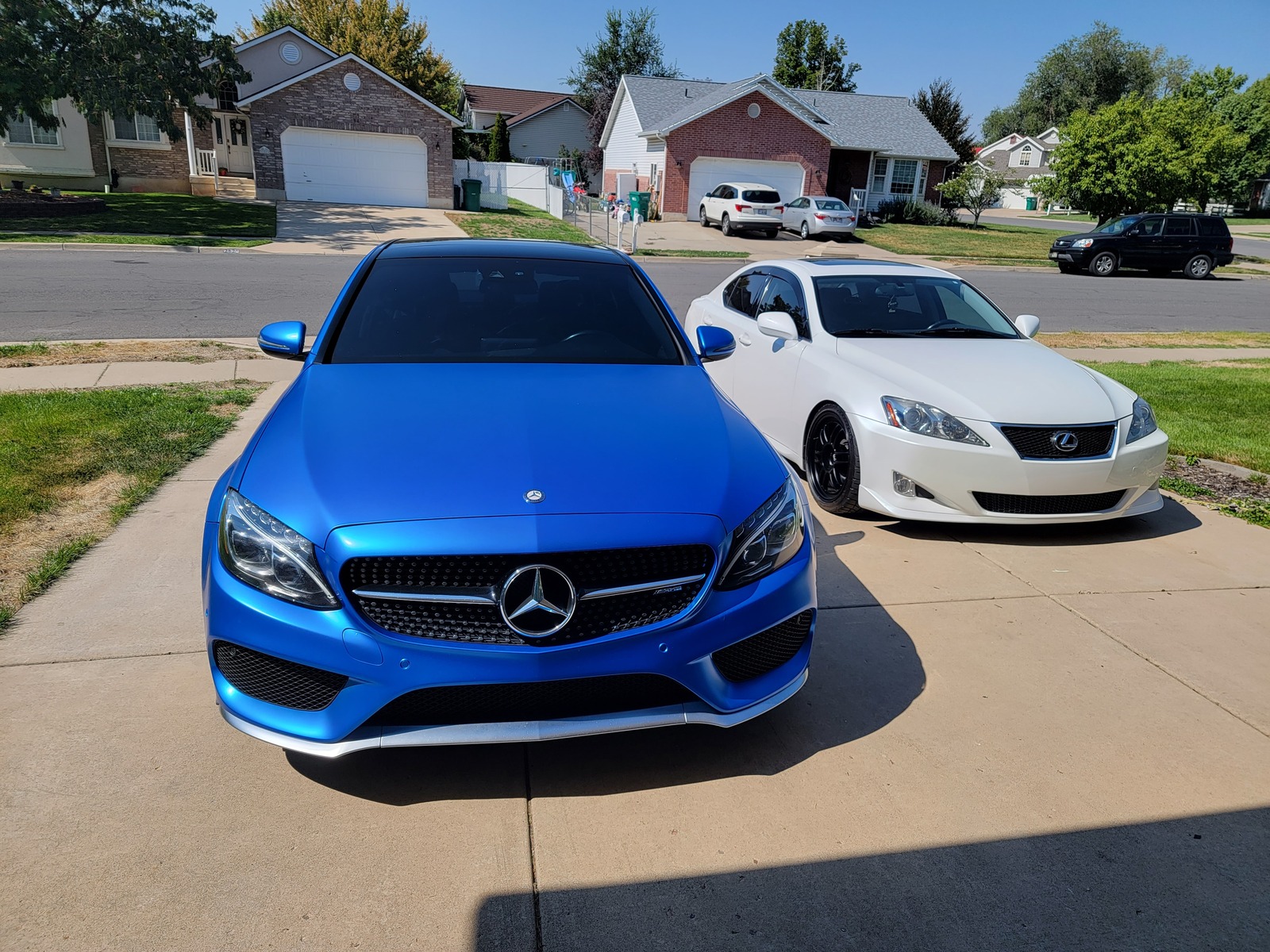 Blue 2017 Mercedes-Benz C43 