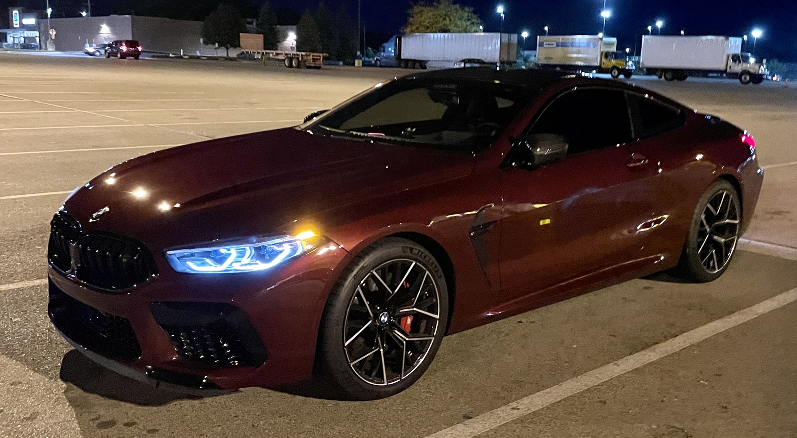 2022 Red BMW M8 Competition Coupe picture, mods, upgrades