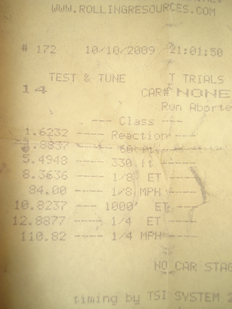1998  Acura Integra LS GT28r Turbo Timeslip Scan