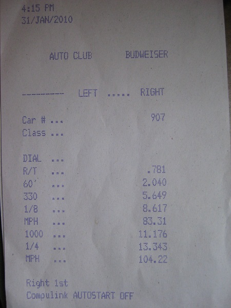 1999  BMW M3  Timeslip Scan
