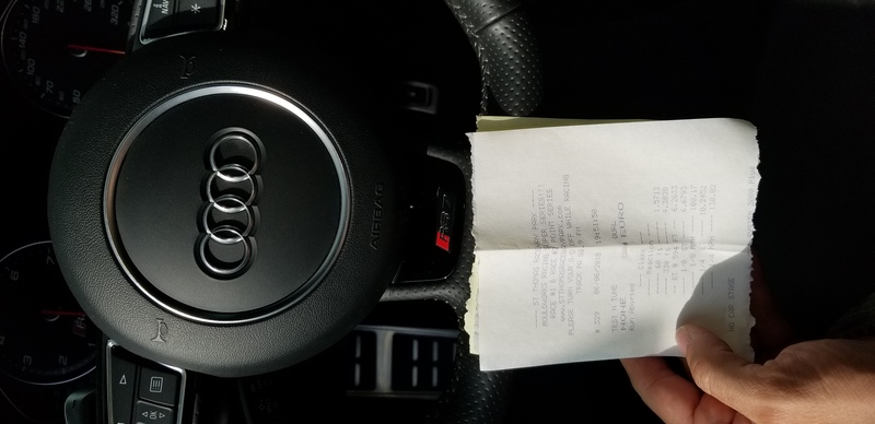 2014 Nardo Grey Audi RS-7  Timeslip Scan