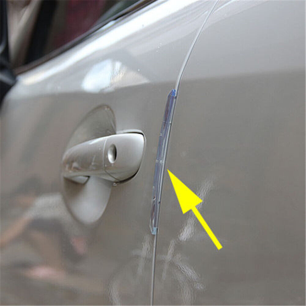 4Pcs Clear Car Door Edge Scratch Anti-collision Protector Guard Strip Cover Set