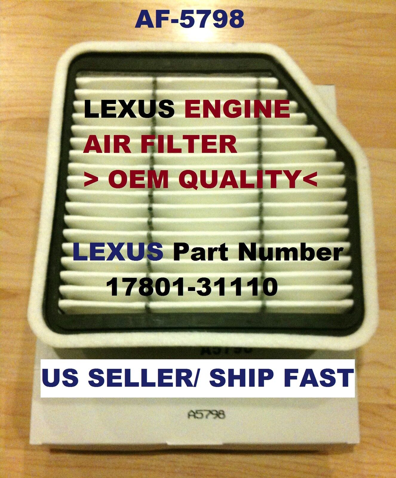 Engine Air Filter for LEXUS 06-13 IS250 IS350 10-15 IS250C IS350C GS350 GS430